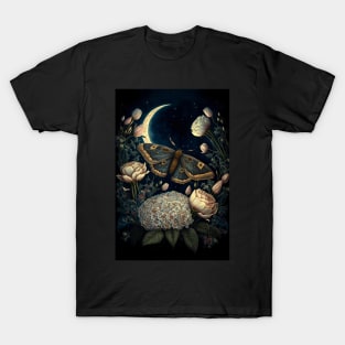 Wiccan witchcraft Moth and magic of night 11 T-Shirt